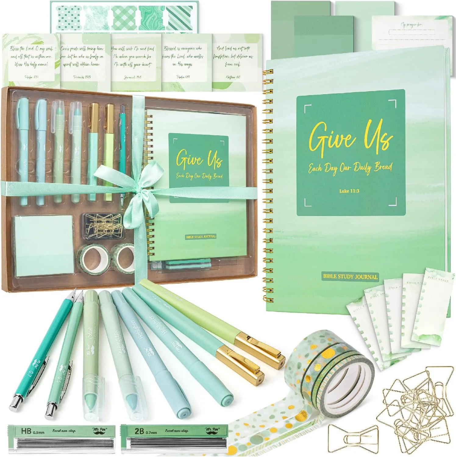 Bible Journaling Kit, Bible Highlighters and Pens No Bleed, Bible Study Kit, Journaling Kit for Women and Gift, Bible Tabs and Highlighter Set - Image 14