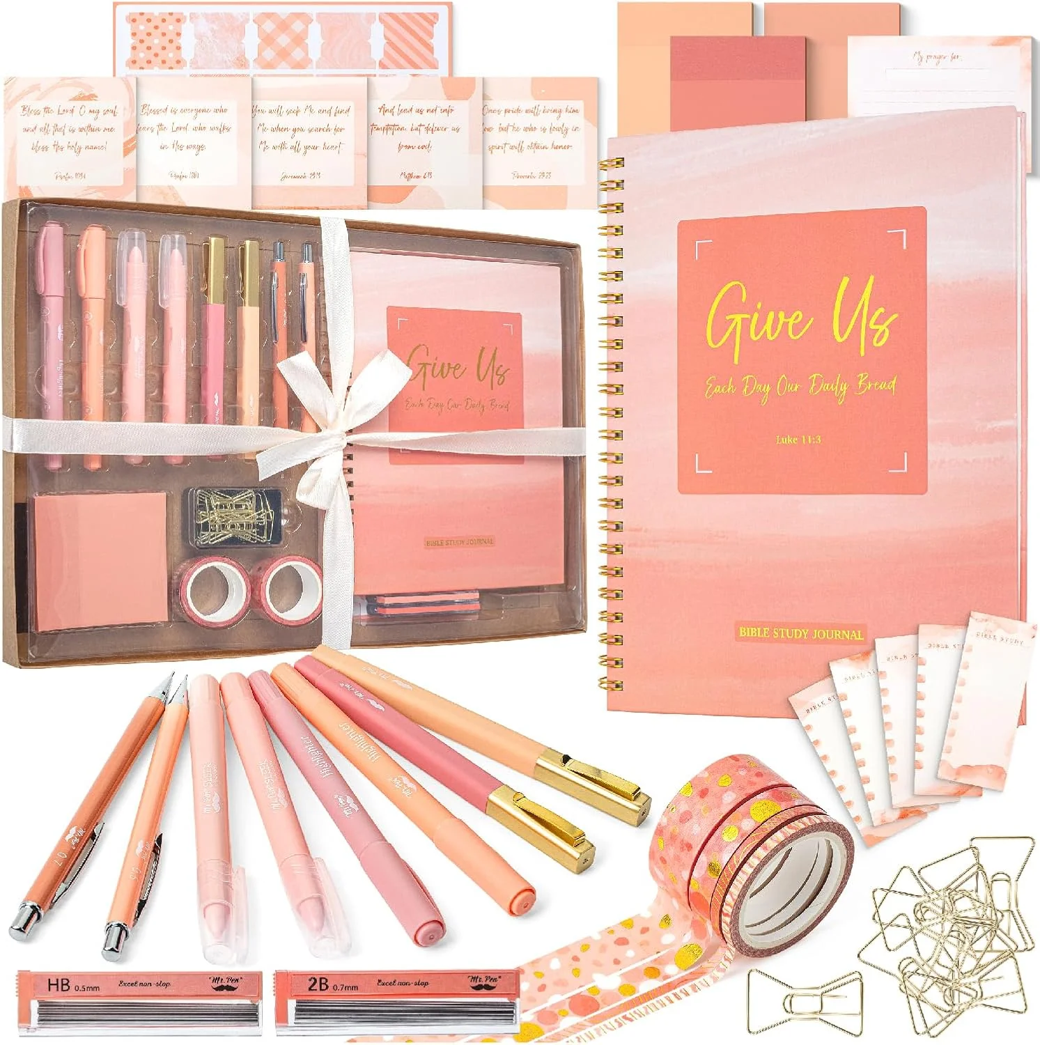 Bible Journaling Kit, Bible Highlighters and Pens No Bleed, Bible Study Kit, Journaling Kit for Women and Gift, Bible Tabs and Highlighter Set - Image 12