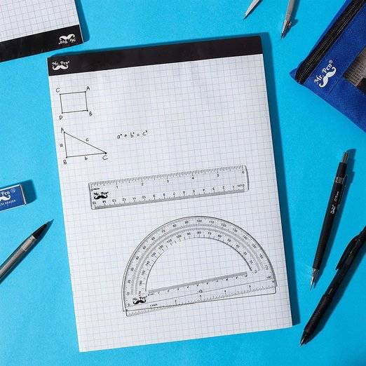 Graph Paper Pad 11x8.5, 5x5 Grid Paper, 3-Hole Punched, 55 Sheets - Image 9