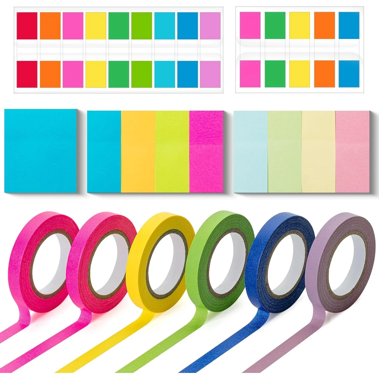 280-Piece Annotation Kit, Sticky Tabs, Mini Notes, Highlighter Tape