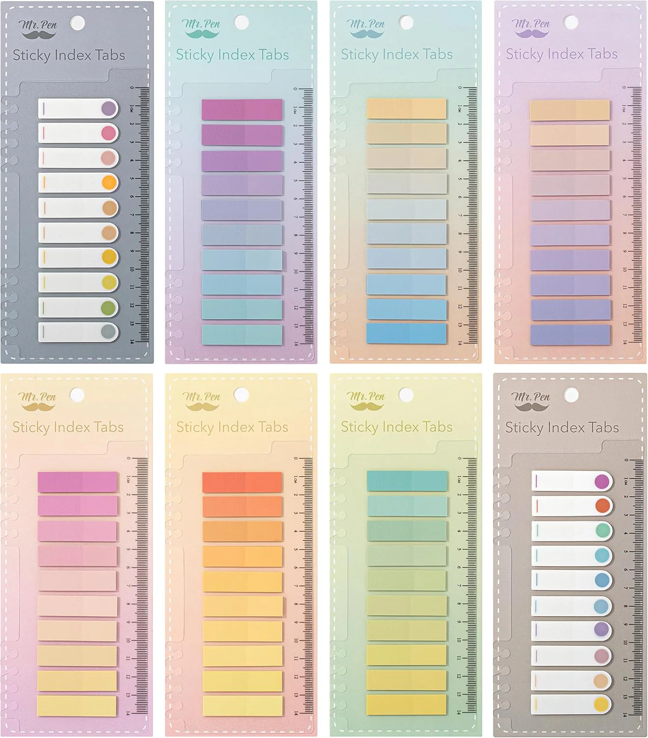Sticky Tabs - 1600 Pcs Colorful Transparent Book Tabs, Sticky Note Tabs, Page Markers, Book Markers, Page Tabs, and Book Tabs for Annotating Books