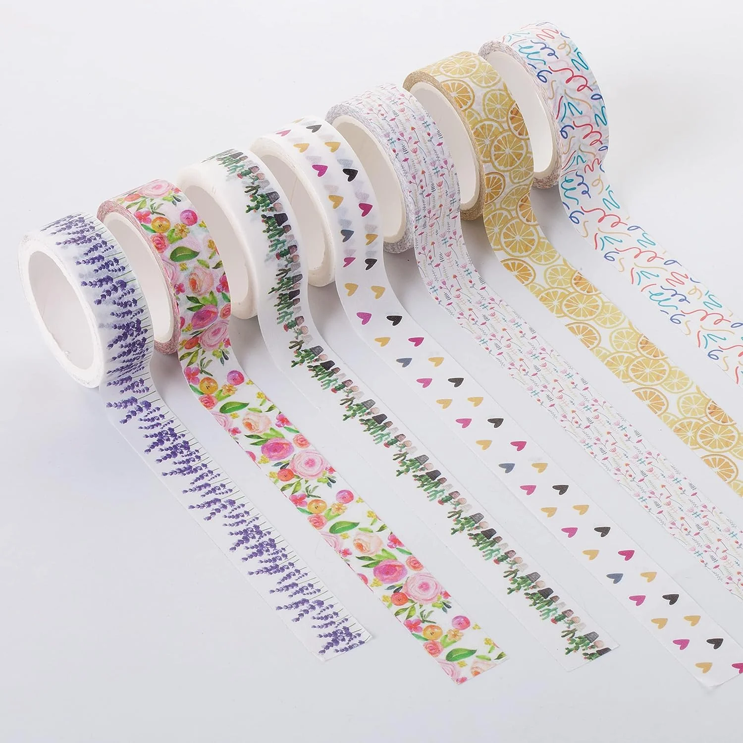 Washi Tape Set, 21 Rolls, Decorative Cute Floral Washi Tape for Bible Journaling, Bullet Journal Supplies - Image 7